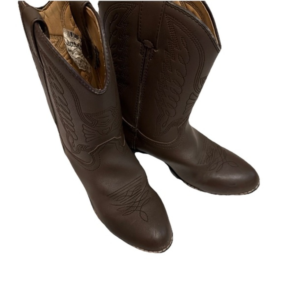 Durango Kids Cowboy Boots Brown Western Leather Size 2 Youth Boys   ‎      1739